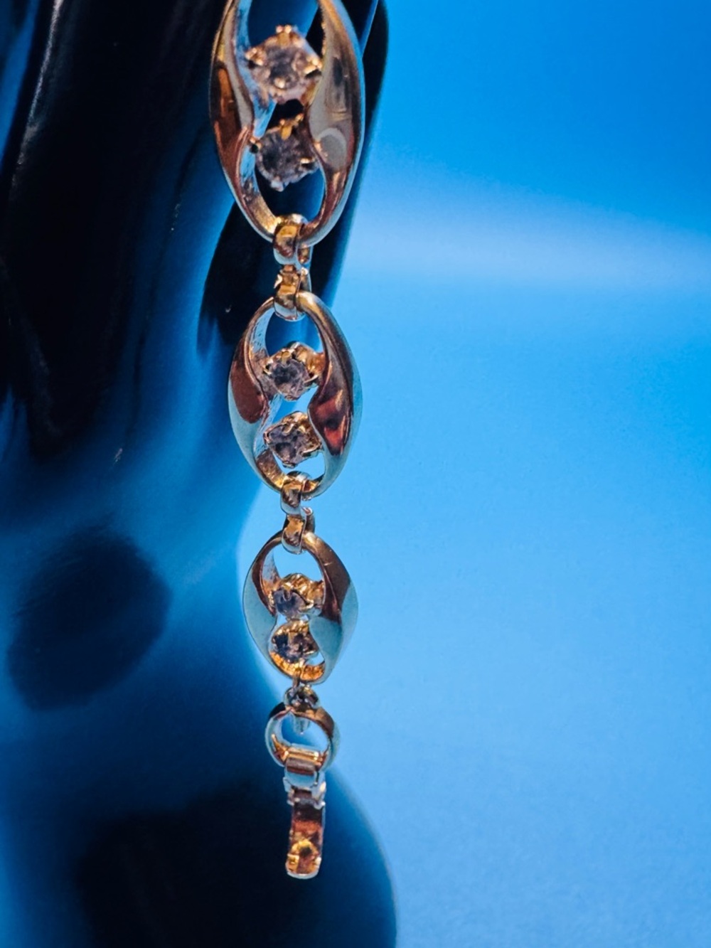 Givenchy Gold-Tone Crystal Link Bracelet - Picture 7 of 9